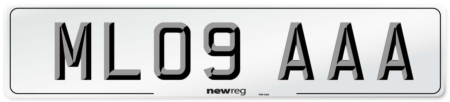 ML09 AAA Number Plate from New Reg